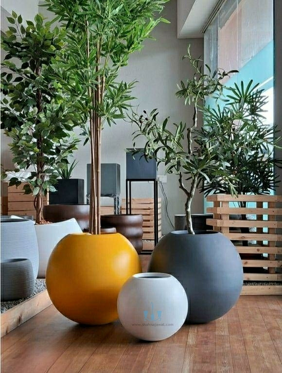 Designer Fiberglass Planters