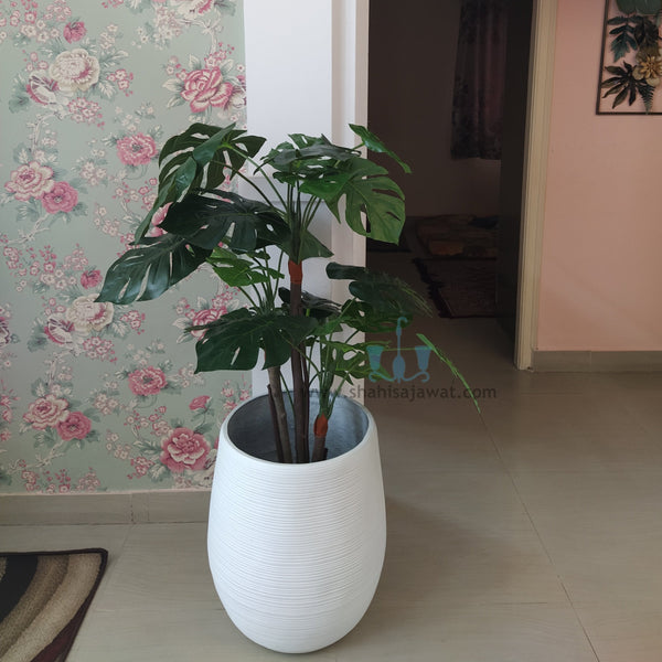 Decorative Real Like, Real Touch Nearly Natural Artificial (Faux) Green Split Monstera Plant Of Size 4.3ft, Made Of Plastic With Zero Maintenance, Available Exclusively At Shahisajawat India. Best Trendy Home Decor, Restaurant Decor, Office Decor Ideas Of 2024.