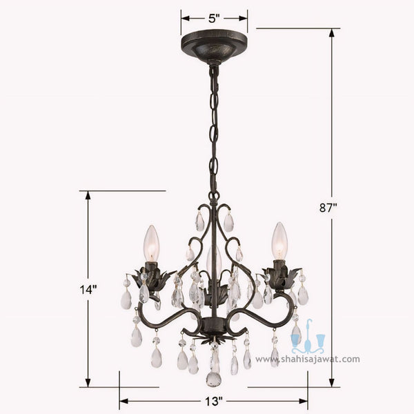 https://www.shahisajawat.com/products/dinky-antique-gold-3-light-crystal-chandelier  Antique Gold 3 Light Mid-century Modern Handcrafted Metal Mini Chandelier With Crystals, Candelabra Base Type And Floral Details, available exclusively on Shahi Sajawat India, the world of home decor products.Best trendy home decor, living room, kitchen and bathroom decor ideas of 2024.
