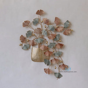 Brown, Green And Gold Ginkgo Leaves Handcrafted Metal Wall Hanging (Wall Decor) Available Exclusively At Shahi Sajawat India,the world of home decor products.Best trendy home decor, office decor, restaurant decor, living room, kitchen and bathroom decor ideas of 2025.