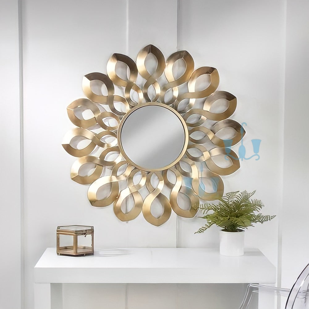 Ultra Glam Sunflower Accent Wall Mirror