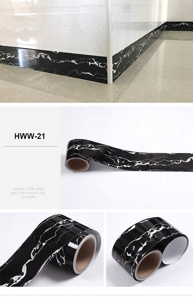 DIY Self Adhesive PVC Waistline Wall Stickers in Brown,Black,White, Yellow in Wooden,Matte,Glossy & Marble Finish are waterproof,fireproof,Moisture-Proof,Mould-Proof,available exclusively on Shahi Sajawat India,the world of home decor products.Best trendy home decor,living room,kitchen and bathroom decor ideas of 2020.